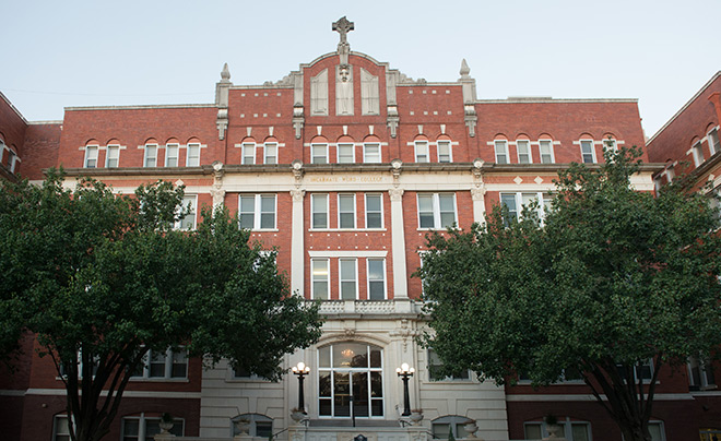Front of UIW Broadway Campus Administration Building