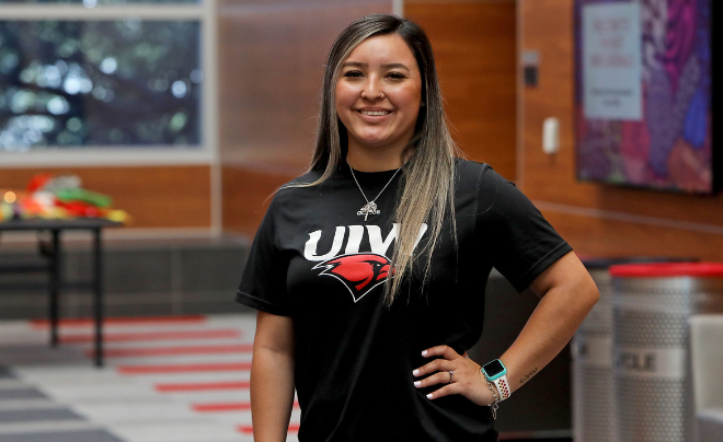 first-generation student poses