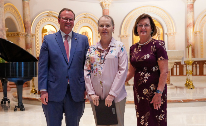 Dr. Thomas M. Evans, Dr. Holly Cassells and Suzanne Goudge