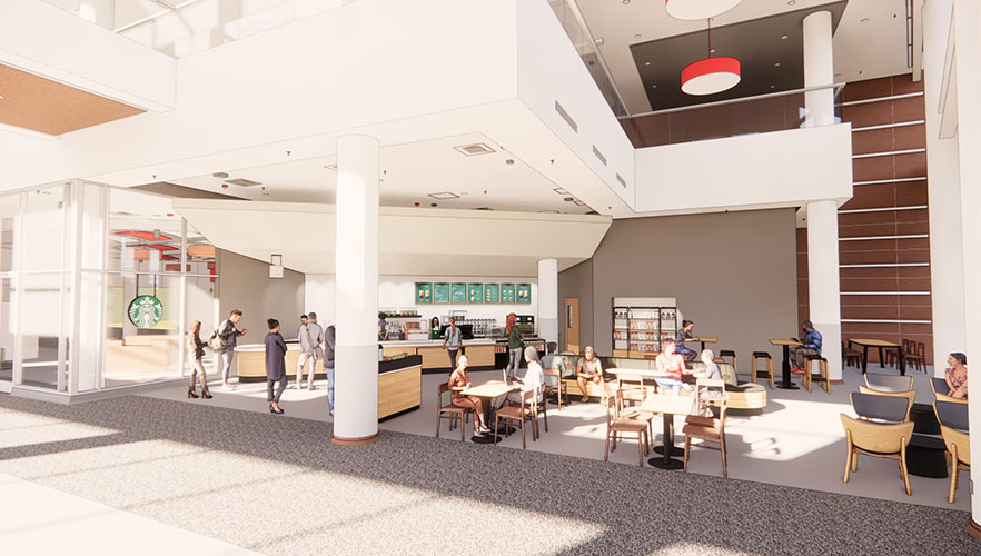 Starbucks dining area