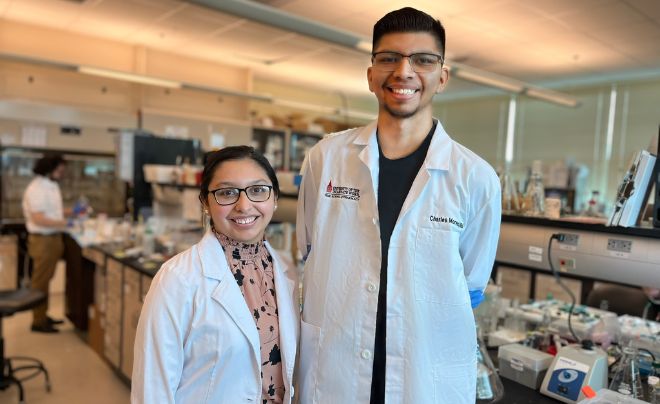 Jaclyn Moreno and her brother