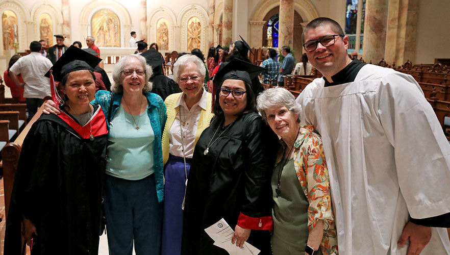 People at Baccalaureate Mass 
