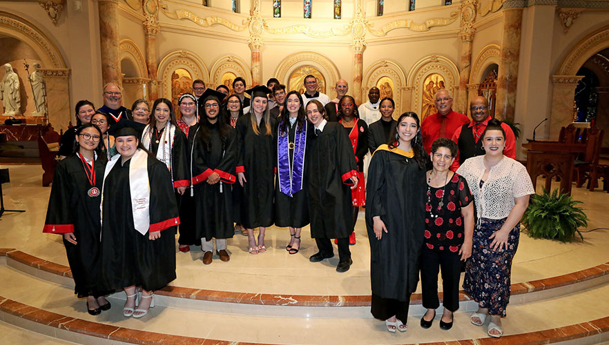 People at Baccalaureate Mass 