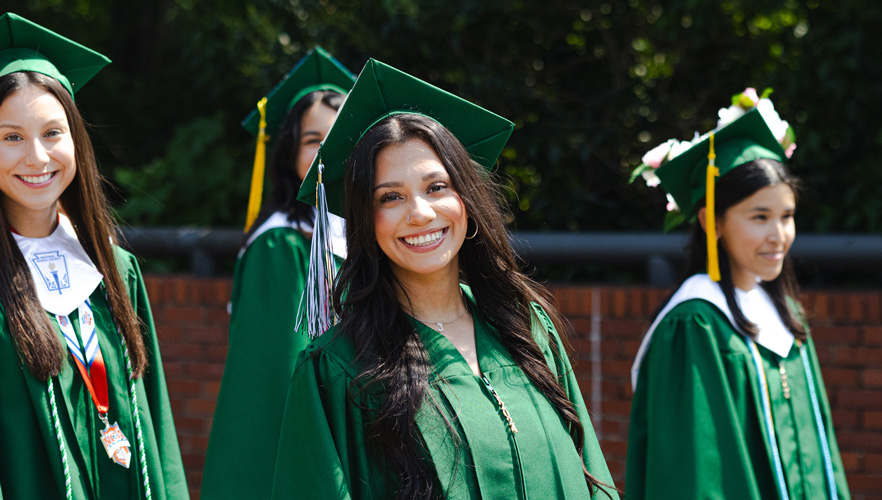 graduate smiling
