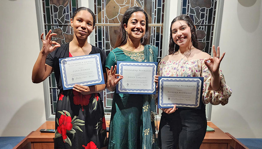 Lanai Johnson, Sneha Varghese and Alondra Rodriguez