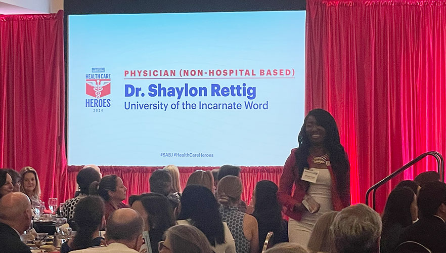 Slide show at celebration