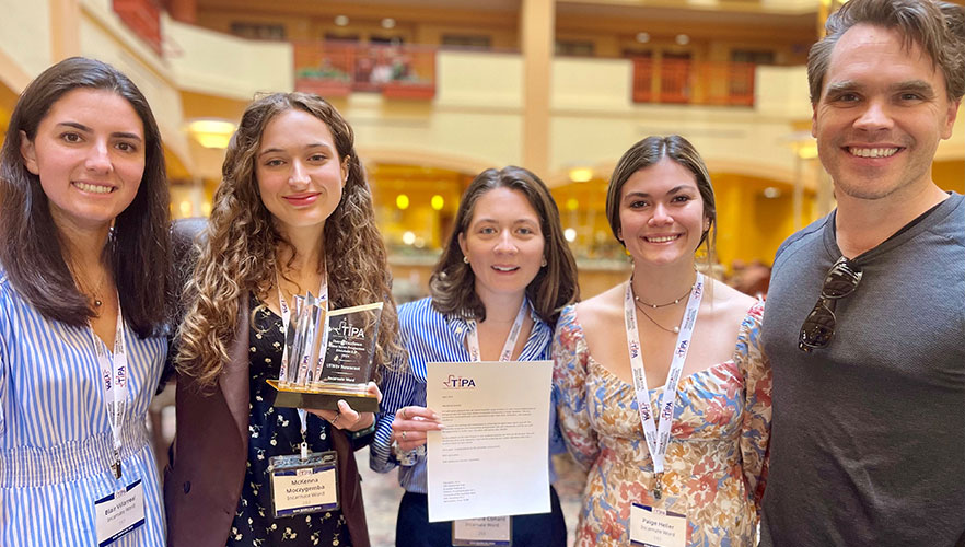 Communication Arts faculty and student TIPA attendees