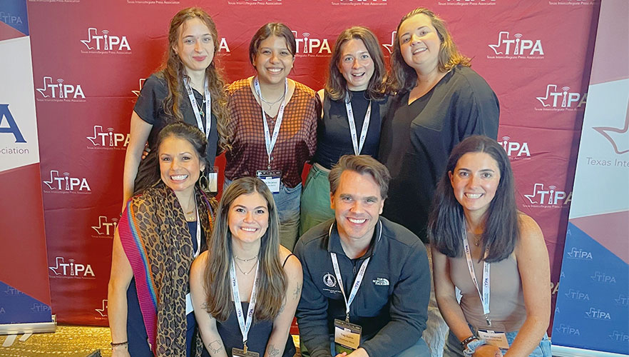 Communication Arts faculty and student TIPA attendees