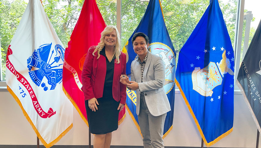 Veteran's office reception