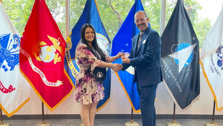 Veteran's office reception