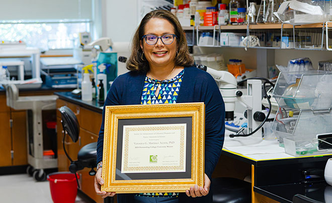 Dr. Veronica Martinez-Acosta, professor of Biology