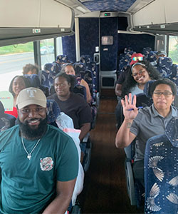 As One We Will members on Green Book Civil Rights Bus Tour