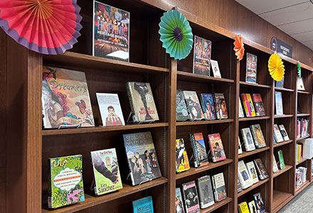 Hispanic Heritage Month book display