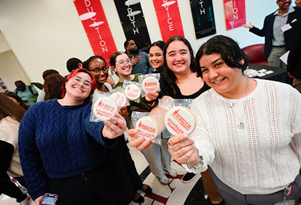 UIW students celebrate the opening of the Stonegate Pharmacy Sterile Compounding Laboratory