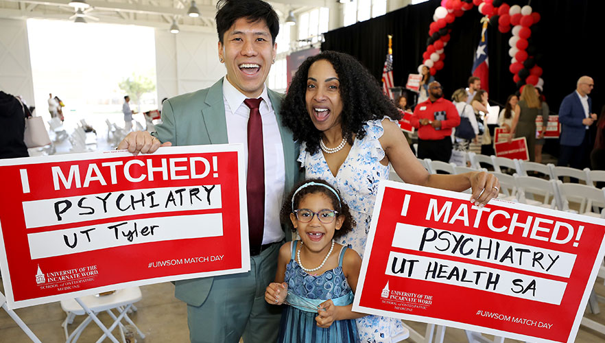 Matched students showing results