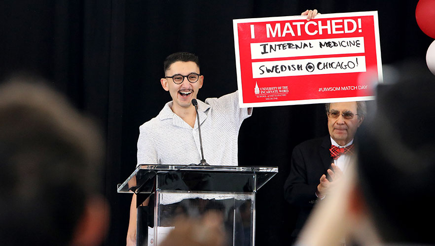 Matched student showing results