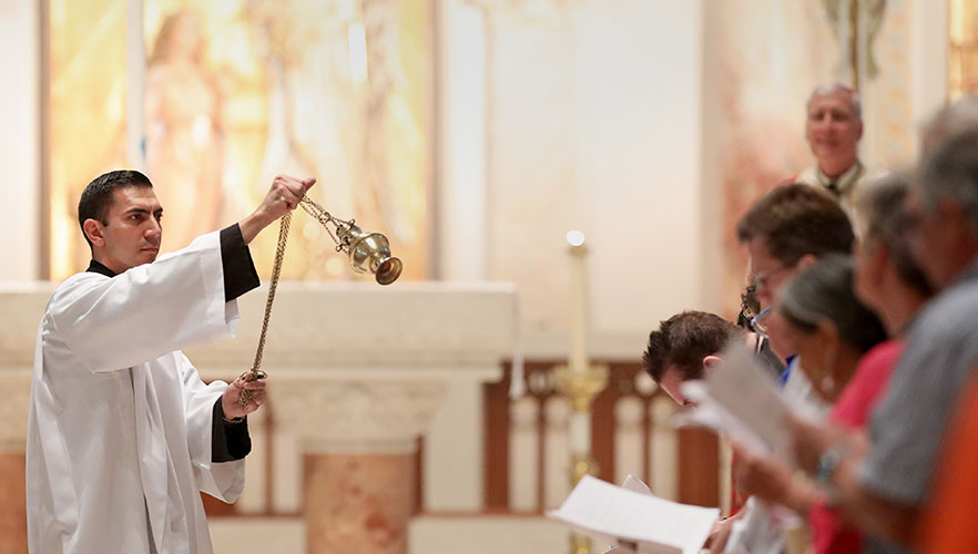 NPM attendees in the Chapel of the Incarnate Word