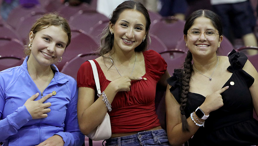 Students at Pinning Ceremony 2025