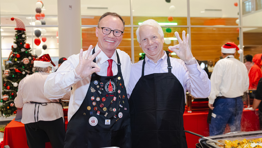 University President Dr. Thomas M. Evans and Vice President for Strategy and Enrollment John M. Bury