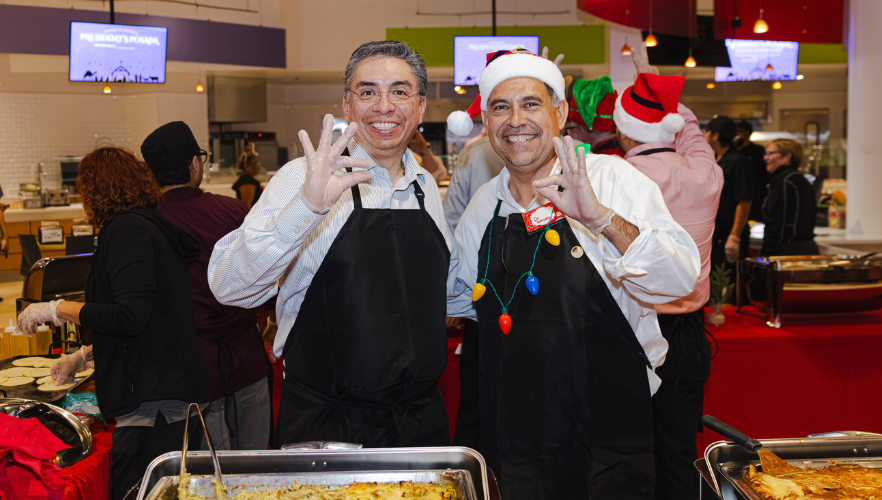 Vice President for International Affairs Marcos Fragoso and Director of the Ettling Center for Civic Leadership and Sustainability Dr. Ricardo Gonzalez