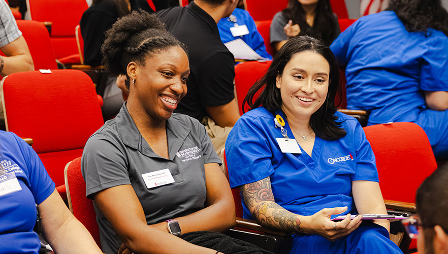 UIW and Concorde students smiling