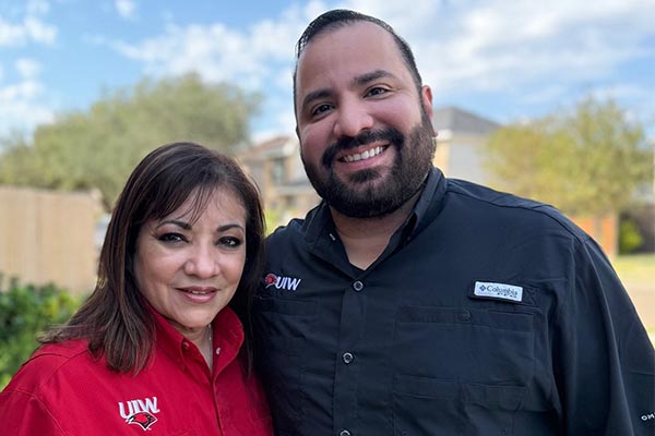 Cynthia Silva and son, Douglas Silva/Future UIW School of Professional Studies graduates