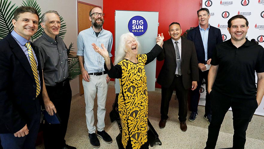 group photo at event