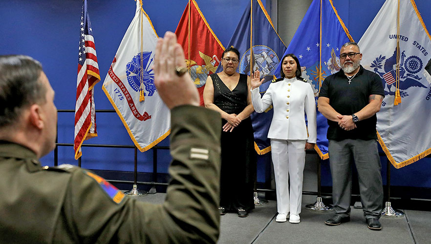 UIWSOM graduate at ceremony