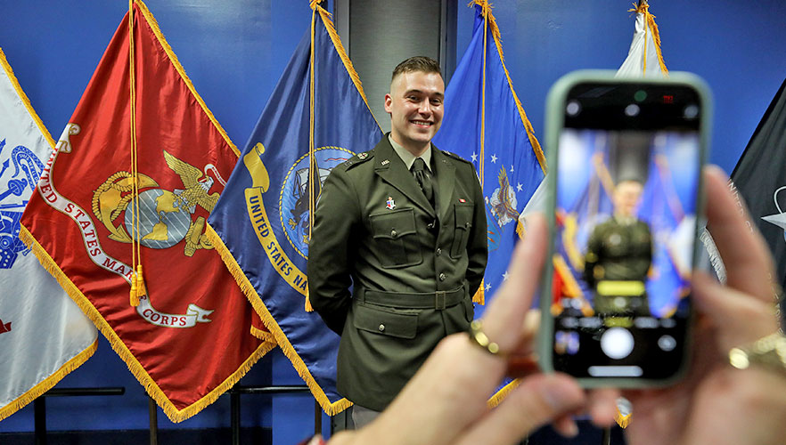 UIWSOM graduate at ceremony