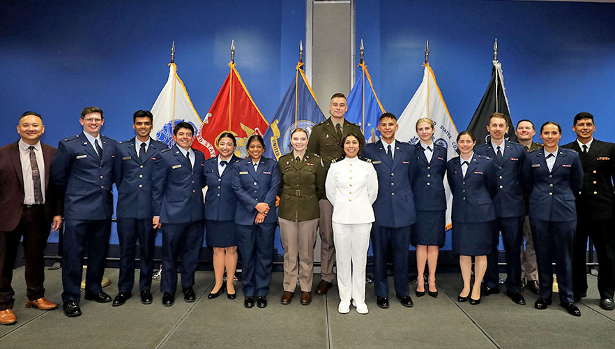 UIWSOM graduates on stage
