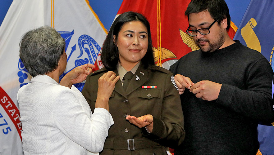 UIWSOM graduate at ceremony