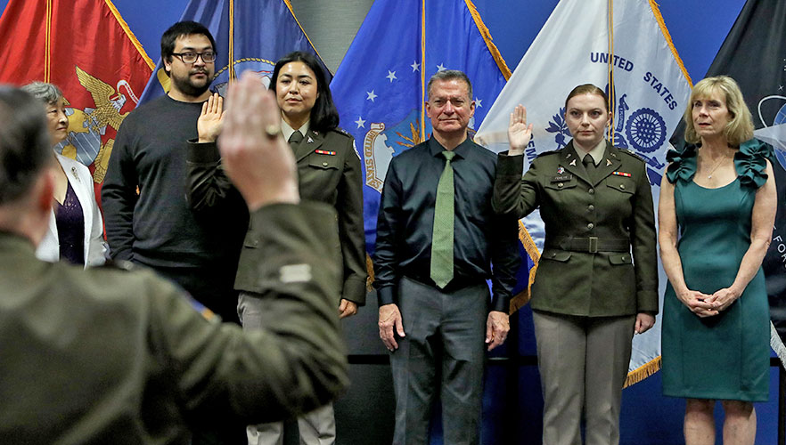UIWSOM graduate at ceremony