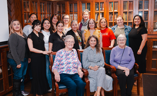 Ada Saenz and UIW community members