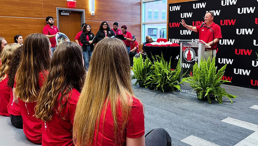 UIW Artistic Swim team and Dr. Evans