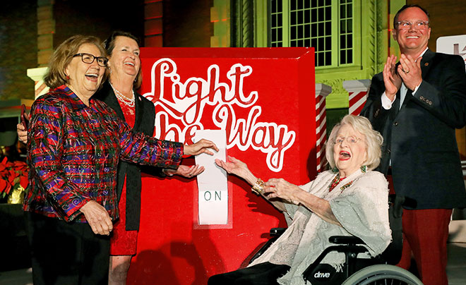 Light the Way 2024 switching of the lights