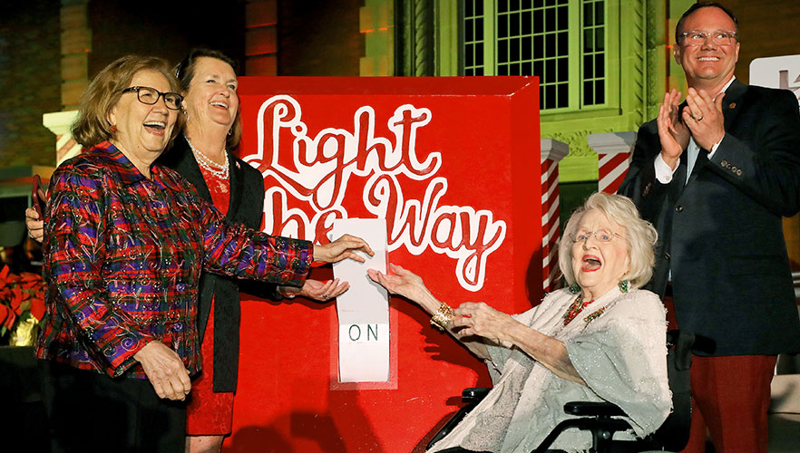 Light the Way 2024 switching of the lights