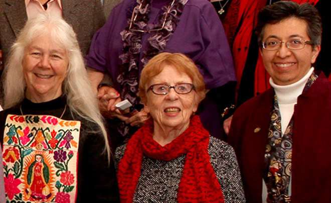 Sr. Helena Monahan, center