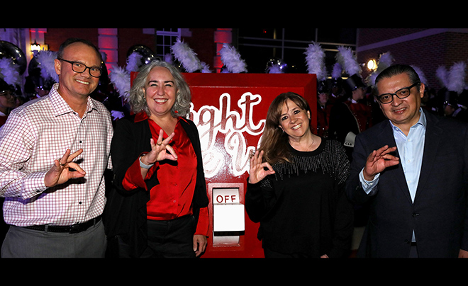 UIW leadership at Light the Way 