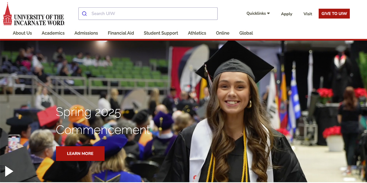 UIW homepage