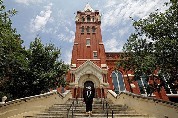 UIW graduate at the Chapel of the Incarnate Word